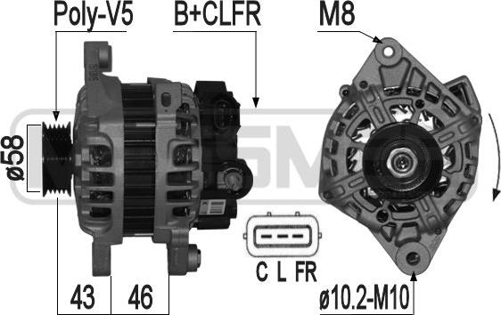 ERA 209127 - Generator / Alternator aaoparts.ro