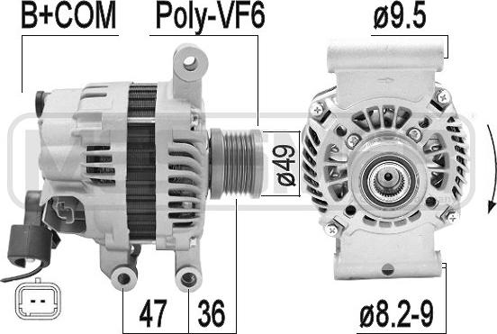 ERA 209354A - Generator / Alternator aaoparts.ro