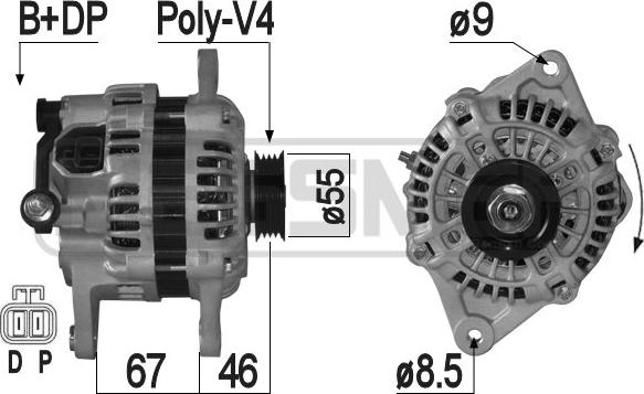 ERA 209310A - Generator / Alternator aaoparts.ro