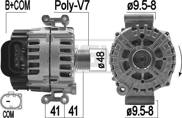 ERA 209208 - Generator / Alternator aaoparts.ro