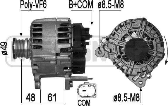 ERA 209287A - Generator / Alternator aaoparts.ro