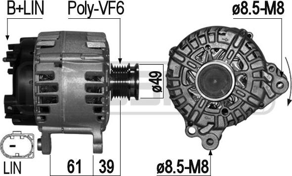 ERA 209276 - Generator / Alternator aaoparts.ro