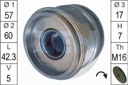 ERA 219086 - Fulie, alternator aaoparts.ro