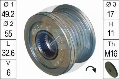 ERA 219071 - Fulie, alternator aaoparts.ro
