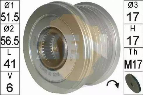 ERA 219195 - Fulie, alternator aaoparts.ro