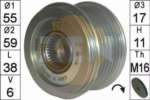 ERA 219228 - Fulie, alternator aaoparts.ro