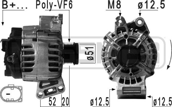 ERA 210964 - Generator / Alternator aaoparts.ro