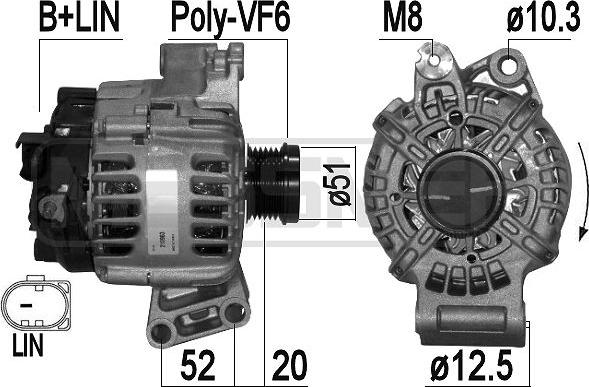 ERA 210963 - Generator / Alternator aaoparts.ro