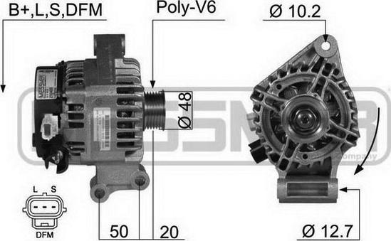 ERA 210400A - Generator / Alternator aaoparts.ro