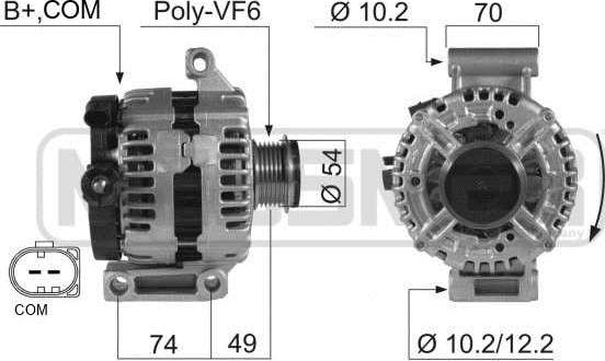 ERA 210428 - Generator / Alternator aaoparts.ro