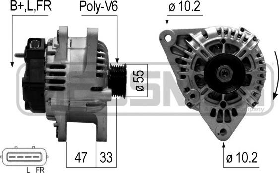 ERA 210646 - Generator / Alternator aaoparts.ro