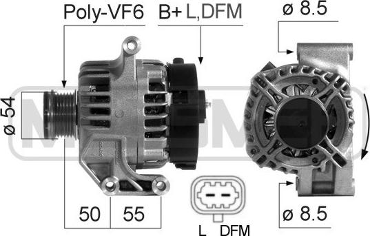 ERA 210687A - Generator / Alternator aaoparts.ro