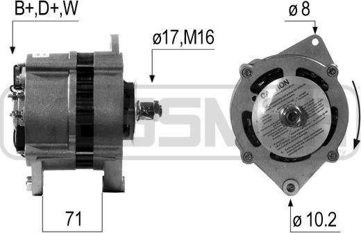 ERA 210672A - Generator / Alternator aaoparts.ro