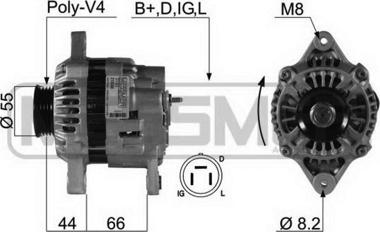 ERA 210048 - Generator / Alternator aaoparts.ro