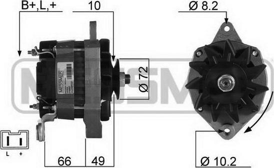 ERA 210057R - Generator / Alternator aaoparts.ro
