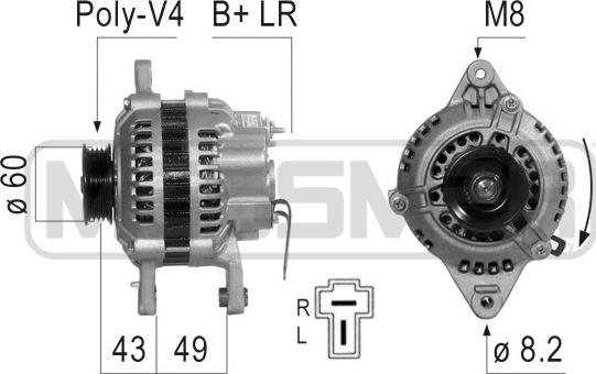ERA 210805 - Generator / Alternator aaoparts.ro