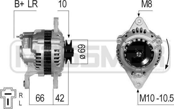 ERA 210802 - Generator / Alternator aaoparts.ro