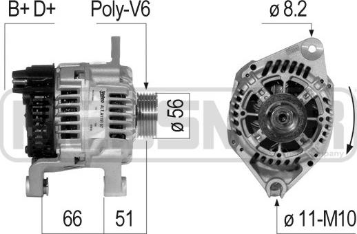 ERA 210824 - Generator / Alternator aaoparts.ro