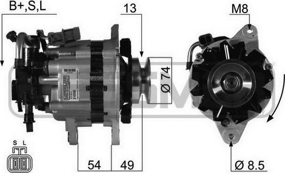 ERA 210398A - Generator / Alternator aaoparts.ro