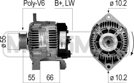 ERA 210345A - Generator / Alternator aaoparts.ro