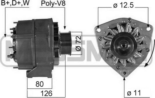 ERA 210307A - Generator / Alternator aaoparts.ro