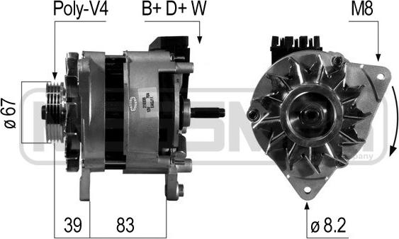 ERA 210335A - Generator / Alternator aaoparts.ro