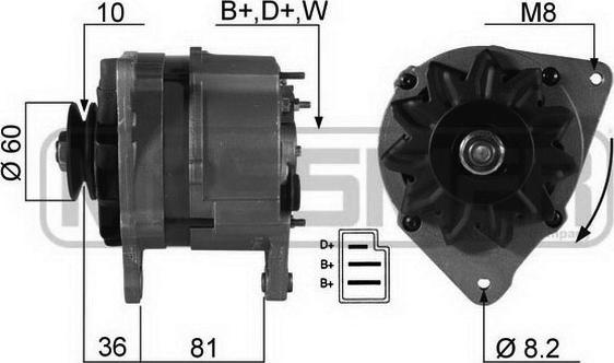 ERA 210259A - Generator / Alternator aaoparts.ro