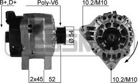 ERA 210205 - Generator / Alternator aaoparts.ro