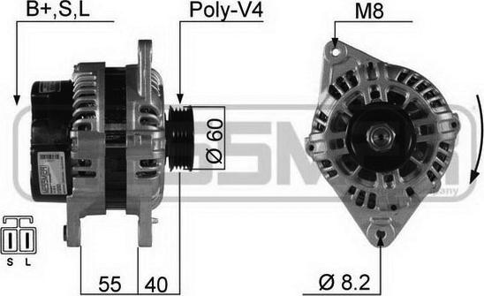 ERA 210283 - Generator / Alternator aaoparts.ro