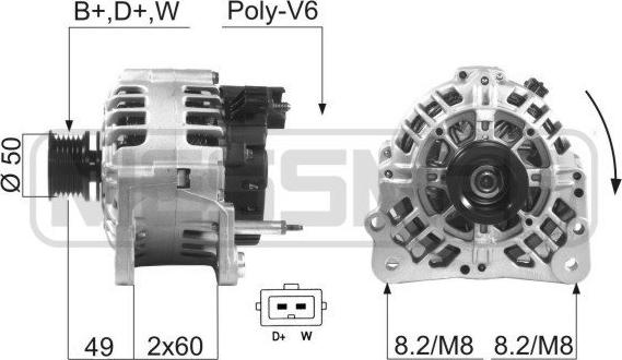 ERA 210224 - Generator / Alternator aaoparts.ro