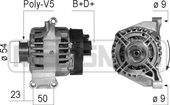 ERA 210744A - Generator / Alternator aaoparts.ro