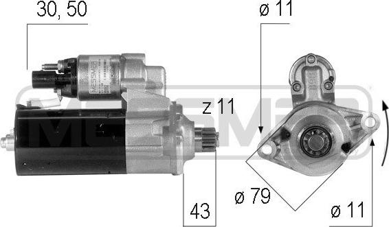 ERA 220552 - Starter aaoparts.ro