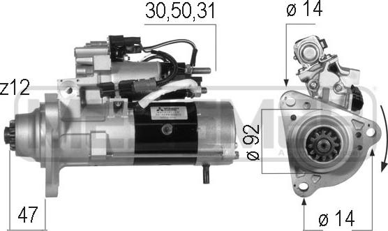 ERA 220562 - Starter aaoparts.ro