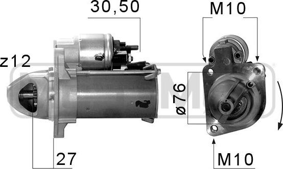 ERA 220655 - Starter aaoparts.ro