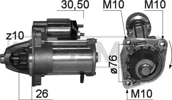 ERA 220843 - Starter aaoparts.ro