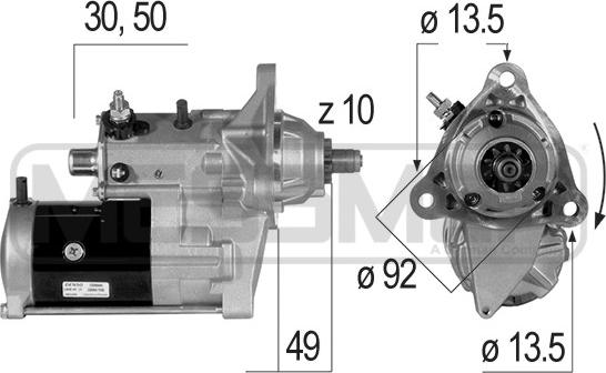 ERA 220210A - Starter aaoparts.ro