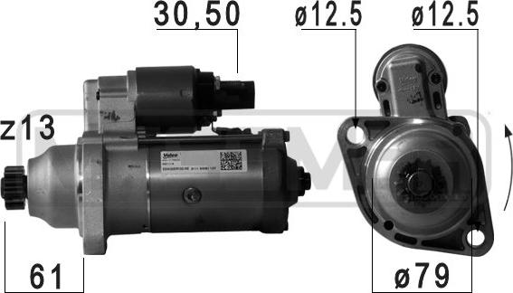 ERA 220757 - Starter aaoparts.ro