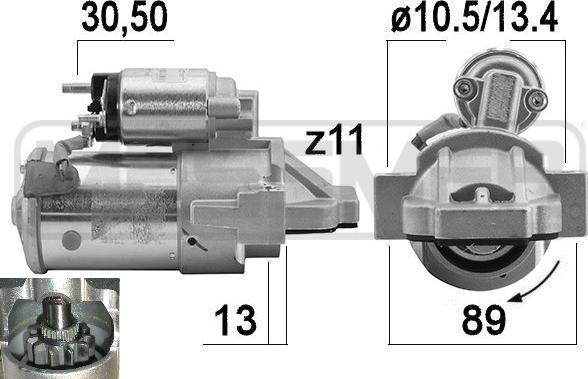 ERA 221024 - Starter aaoparts.ro