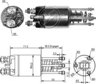 ERA 227477 - Solenoid, electromotor aaoparts.ro