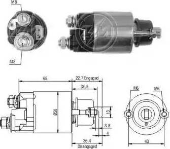 ERA 227681 - Solenoid, electromotor aaoparts.ro