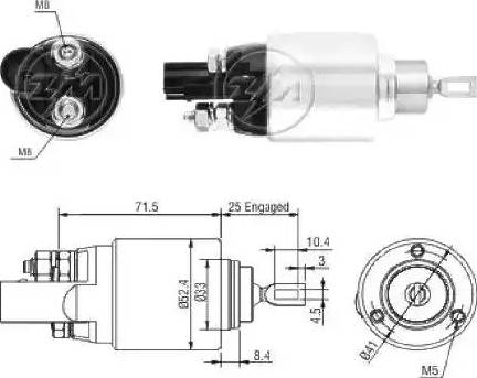 ERA 227812 - Solenoid, electromotor aaoparts.ro