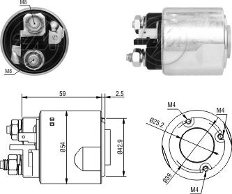 ERA ZM4491 - Solenoid, electromotor aaoparts.ro