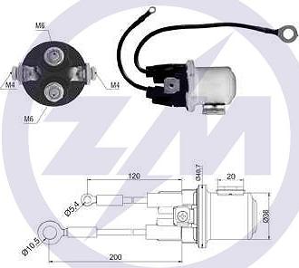 ERA ZM428 - Solenoid, electromotor aaoparts.ro