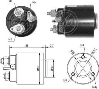 ERA ZM599 - Solenoid, electromotor aaoparts.ro