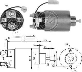 ERA ZM696 - Solenoid, electromotor aaoparts.ro