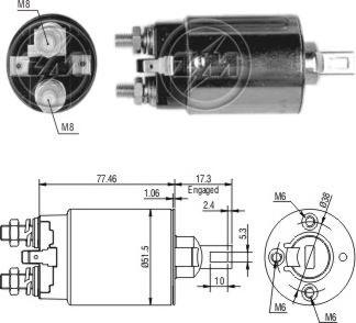 ERA ZM691 - Solenoid, electromotor aaoparts.ro