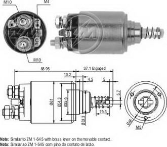 ERA ZM649 - Solenoid, electromotor aaoparts.ro