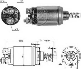 ERA ZM642 - Solenoid, electromotor aaoparts.ro