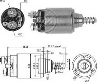 ERA ZM647 - Solenoid, electromotor aaoparts.ro