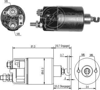 ERA ZM660 - Solenoid, electromotor aaoparts.ro